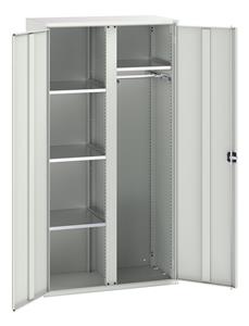 Bott Verso Basic Tool Cupboards Cupboard with shelves Verso 1050x550x2000H Partition Cupboard 4 Shelf 1 Rail